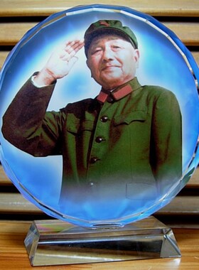 邓小平摆a设工艺品礼物纪念品礼品伟人头像装饰收藏品模型水晶摆