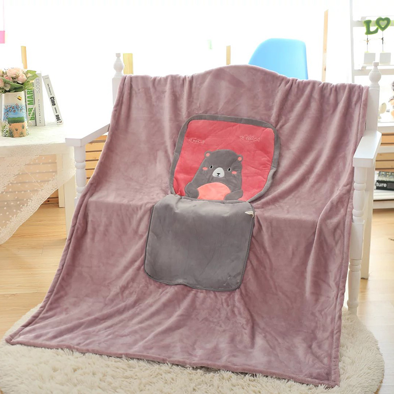 抱枕被子两用珊瑚绒汽车上折w叠车载二合一车内毛毯午睡枕头小加