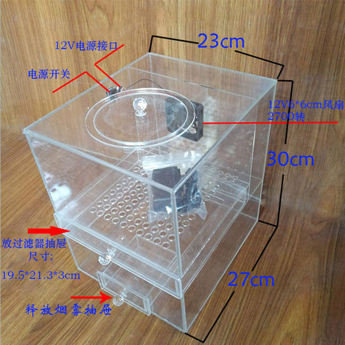 特价透明亚克力i汽车空调过滤器测试箱滤芯测试演示箱pm2.5测试