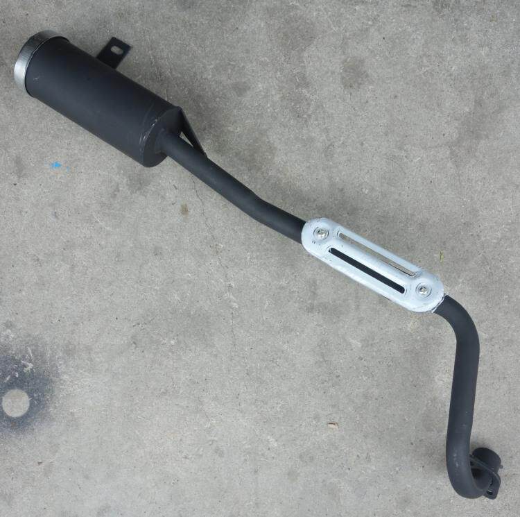 110cc125cc卧式发动机改装沙B滩车配件排气管四轮沙滩车单铁排气