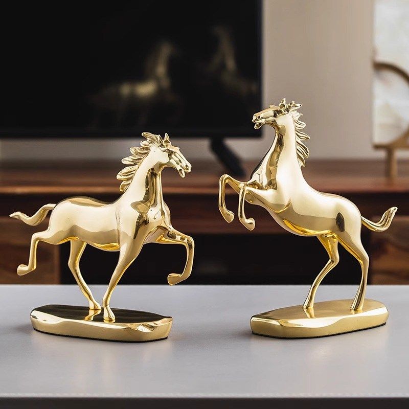 纯铜铜马马到成功领导办公室摆件客厅酒柜K轻奢装饰品新居乔迁礼,家居饰品,装饰摆件,淘宝优惠券,粉丝福利购,淘宝优惠卷