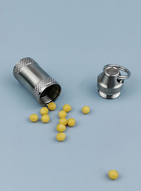 新款纯钛小d药盒随身便携式小药瓶密封防水防潮保药效急救药药盒