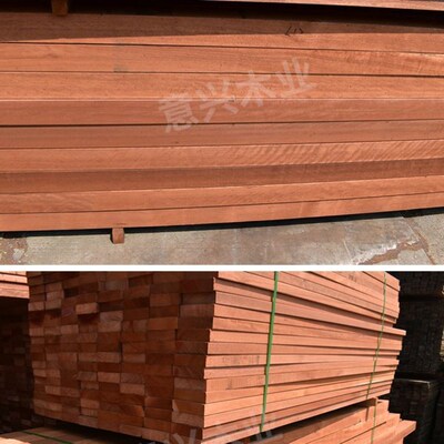 印尼菠萝格防腐木户外实木地板木方立柱板M材重蚁木庭院防腐木枕