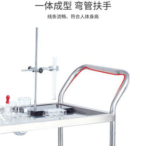 304201不锈钢三层手推车医用医疗小推车治疗车换药车实.验室仪器