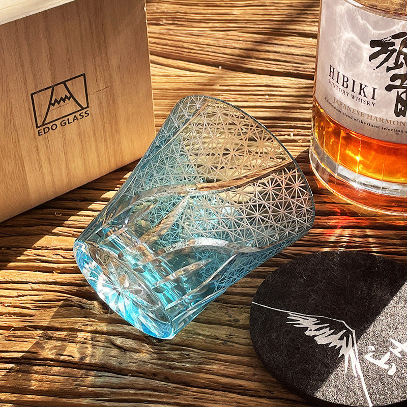 限定海洋之心江户切子 日式硝子z威士忌酒杯手刻水晶玻璃星芒杯in,餐饮具,玻璃杯,淘宝优惠券,粉丝福利购,淘宝优惠卷