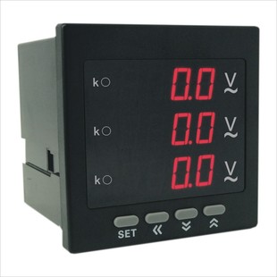 数显三相电压电流表高精度q380V智能220V多交流电数字水电工程甩