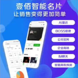 壹佰智慧企业形象设计销售客户管理同城百度网站文章视频获客名片