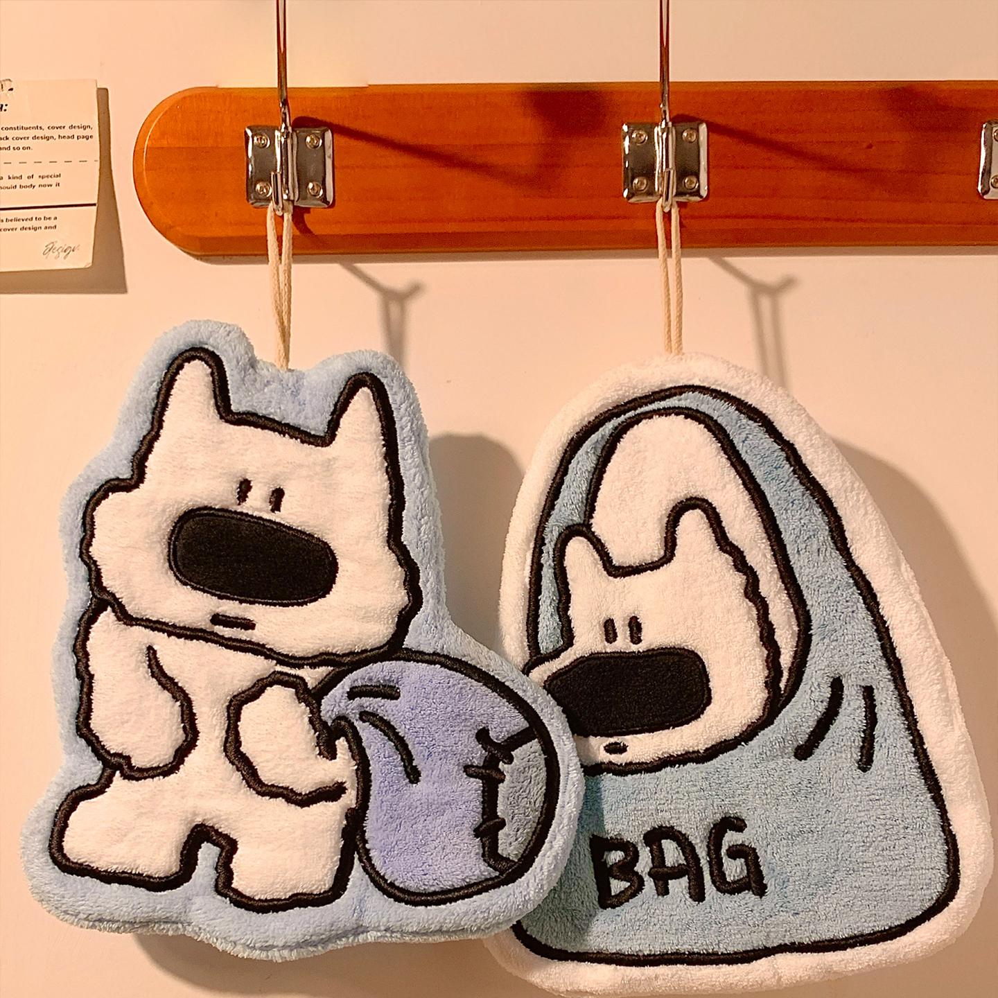 新款卡通擦手巾挂式超强吸水加厚