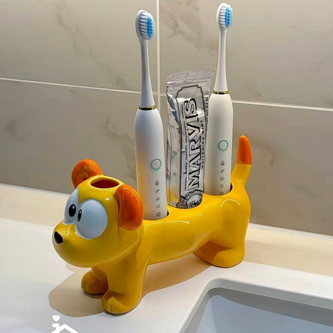 功能牙刷欧迪款电动牙刷架子置物架牙膏洗漱台面底座支架陶瓷座托