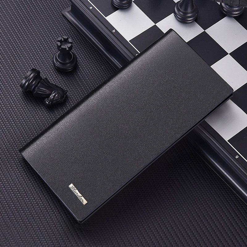 钱包男长款超薄潮学生青年韩版软皮钱夹多卡位简约个性皮夹子卡包