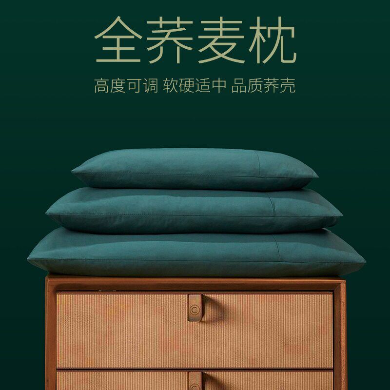 荞麦枕头成人学i生儿童枕头纯荞麦皮全荞麦壳枕芯护头颈枕大人家