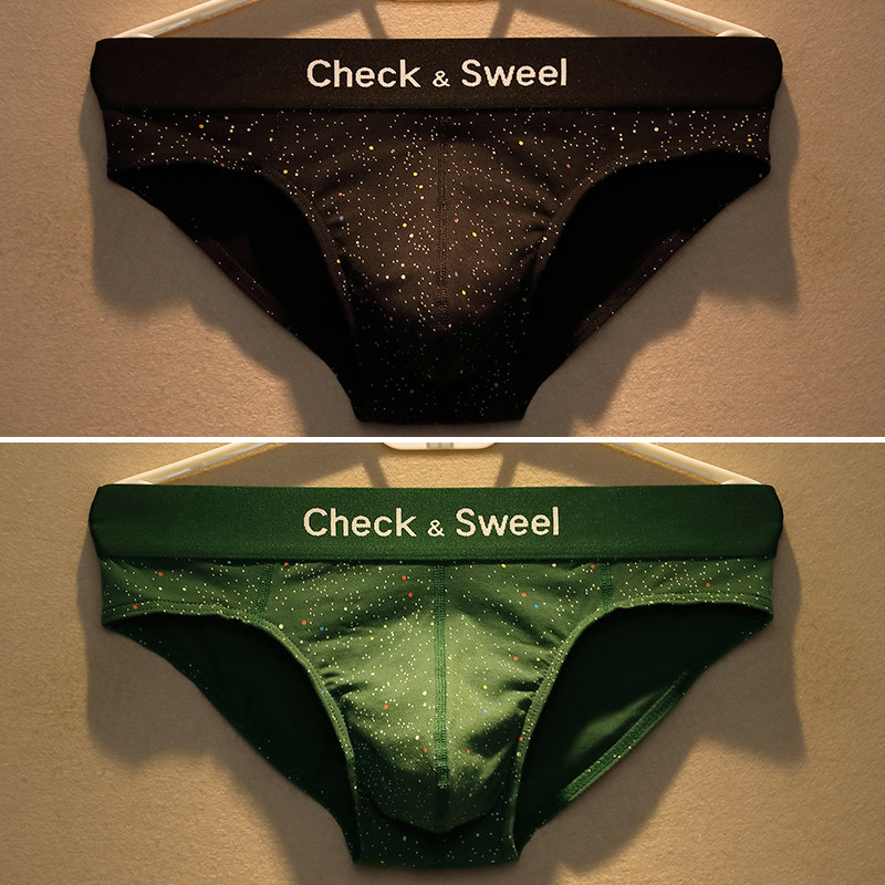 印花圆点男士内裤男纯棉三角裤夏季宽松运动青少年透气三角短裤头,女士内衣/男士内衣/家居服,男三角内裤,淘宝优惠券,粉丝福利购,淘宝优惠卷