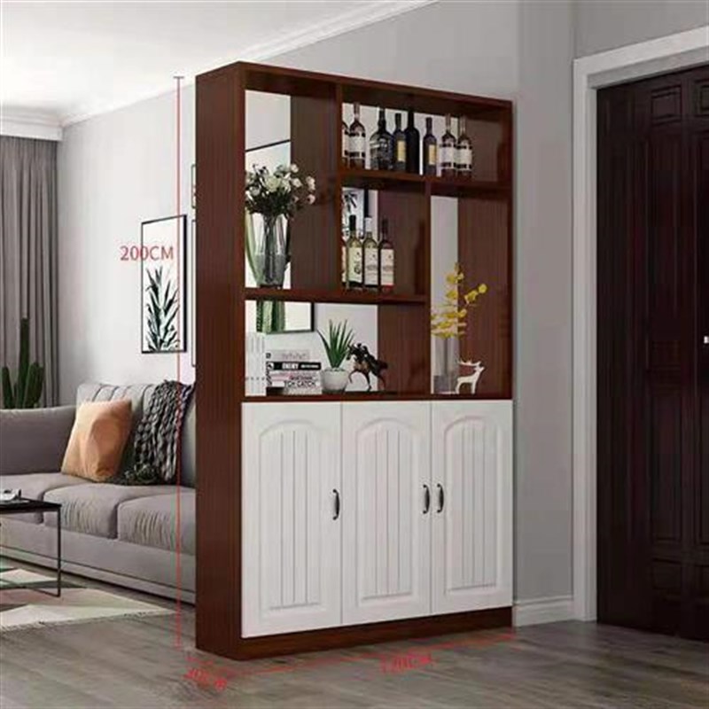 奴风玄关柜客厅进门欧式门口酒柜一0家用屏风隔断简约现代鞋柜白