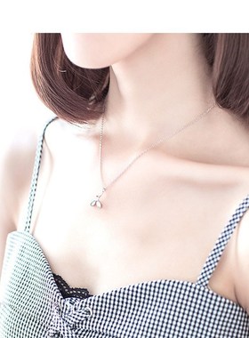 嫩芽项链女文艺韩版树叶森系清新叶子气质锁骨链小众百搭高级感