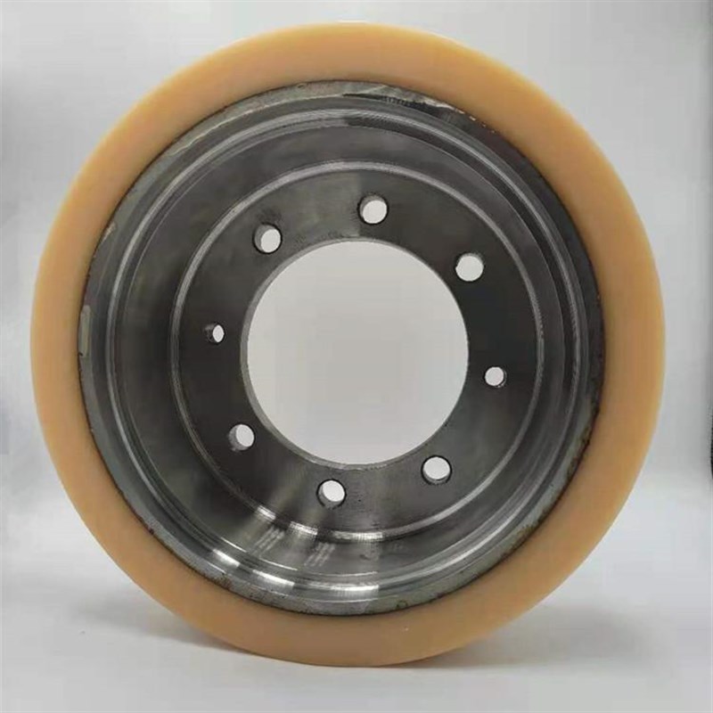 山银单轨吊承重轮 聚氨酯单轨吊驱动轮 陕西宝鸡矿用包胶轮