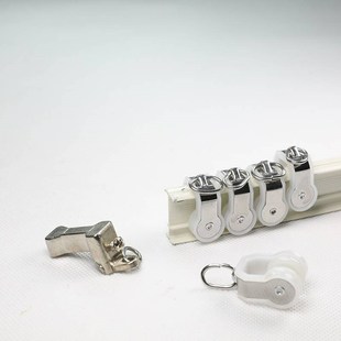 窗帘a轨道弯轨重型铝合金u型可弯曲窗帘杆弧形窗帘飘窗静音滑 新款