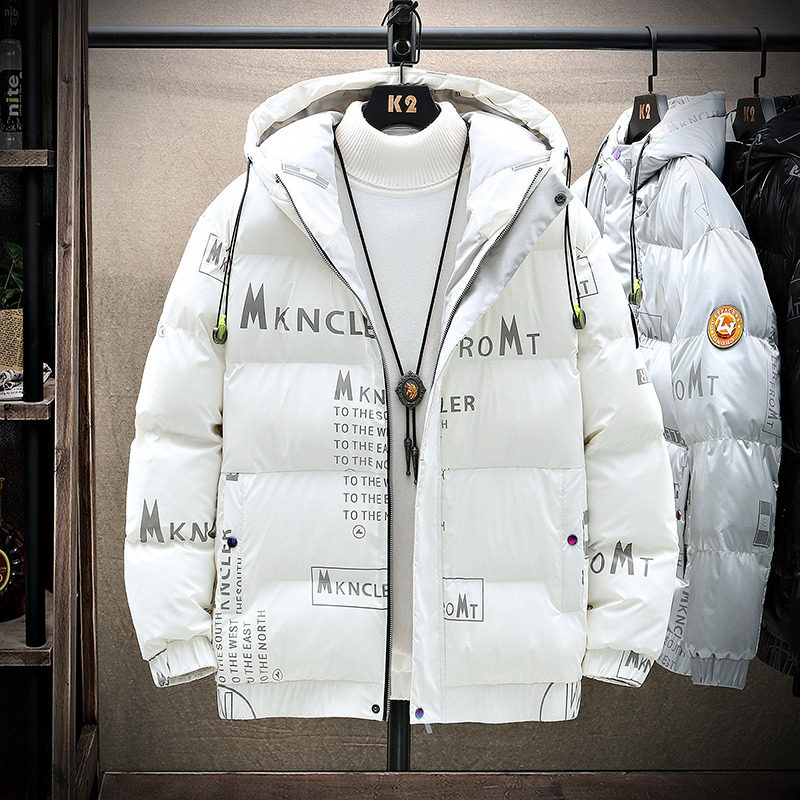 连帽冬季新款男士羽绒服加厚潮牌青少年宽松亮面男款轻薄外套男装,男装,羽绒服,淘宝优惠券,粉丝福利购,淘宝优惠卷