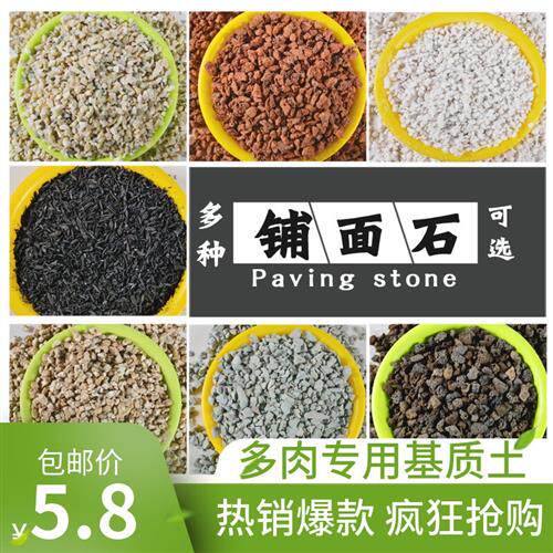 多肉颗粒土营养土铺面石赤玉土鹿沼土绿沸石火山石麦饭石彩石陶粒