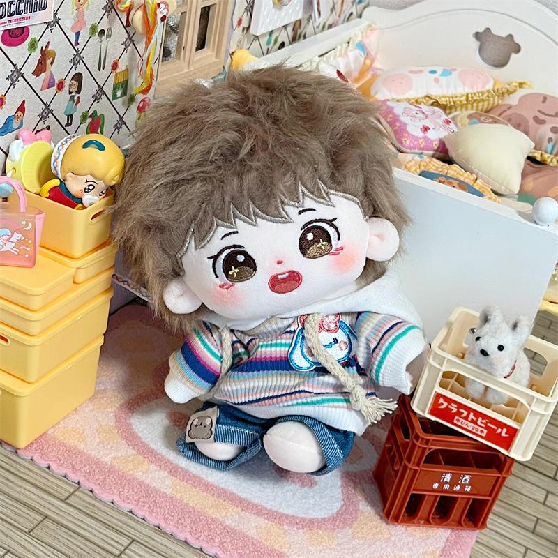 张远新款毛绒长发棉花娃娃骨架人形玩偶明星公仔节日礼品现货