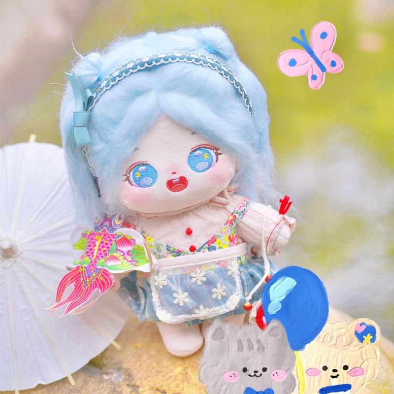 露可可棉花娃娃20cm玩偶无属性布偶女孩生日礼物【含出生证】