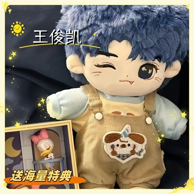 王俊凯棉花娃娃20cm周边同人玩偶可爱高颜值毛绒玩具生日礼物可爱