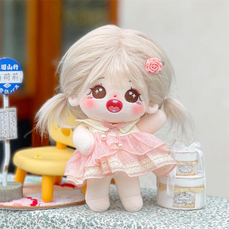 奶泡泡无属性可爱炸毛娃娃原创20cm棉花玩偶毛绒可爱宝宝朋友礼品