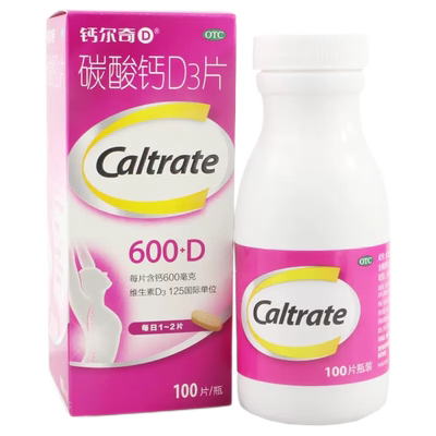 【钙尔奇】碳酸钙D3片600mg125IU*100片/盒