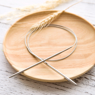 球球线专用不锈钢毛衣针环形针 diy编织棒针工具