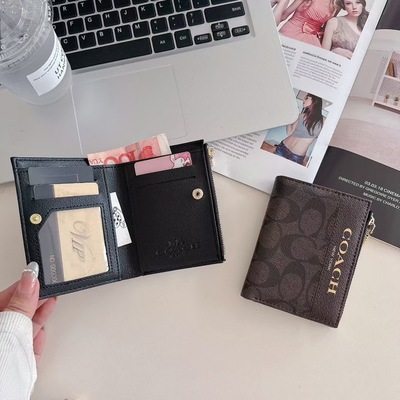 新款潮牌翻盖拉链高档皮纹证件银行卡片零钱收纳包个性多卡位便携小巧男女士情侣卡夹包皮质卡套奢华创意时尚