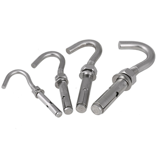 吊顶挂钩电扇挂钩螺丝膨胀钩拉爆钩秋千勾子铁钩倒钩M6M8M10M12Ф