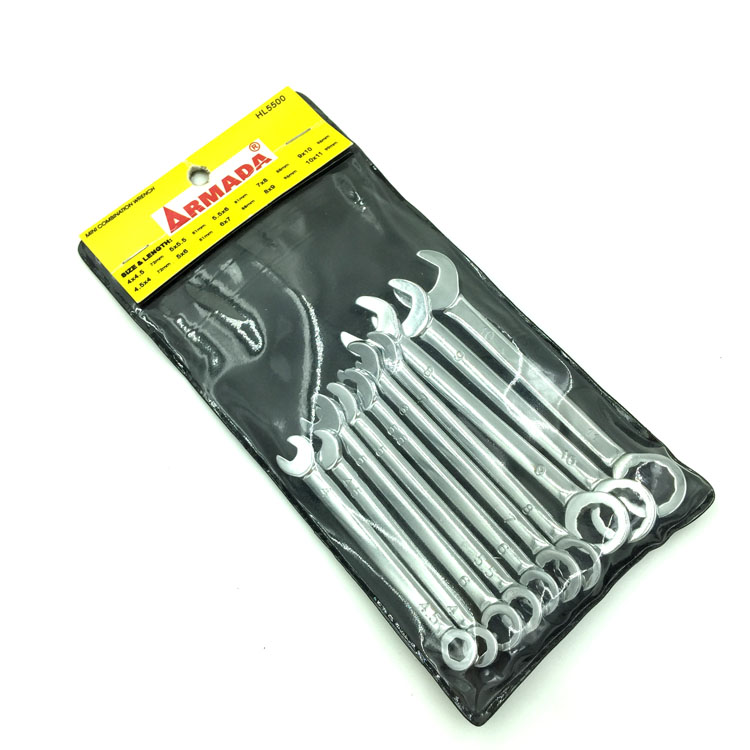 无敌舰队 开口梅花两用扳手 4-11mm超薄小扳手 极薄扳手 迷你扳手