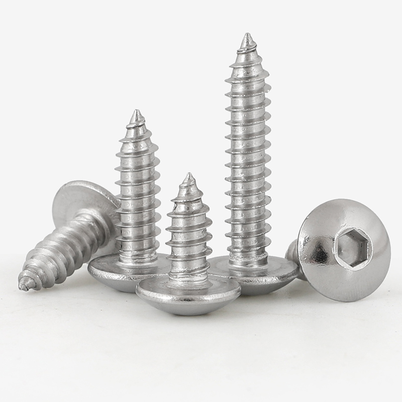 304不锈钢大扁头内六角自攻螺丝钉蘑菇头伞头大圆头木螺M3M4M5M6