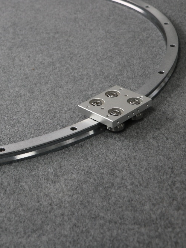 环形圆弧导轨生产线输送线t型v型滚轮滑动导轨滑块高精度轴承钢