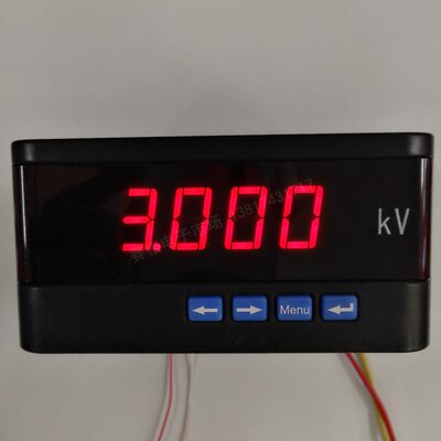 SX48 3KV/1MA 数显直流电压表 5KV/DC100uA数字显示DC10KV/100UA