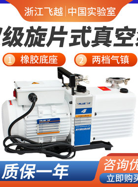 value浙江飞越VRD-4/-8/16真空泵双级旋片式泵实验室抽气泵工业泵