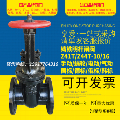 铸铁明杆法兰闸阀消防人