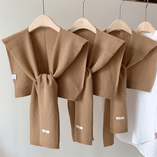高级感气质冬季针织外搭披肩女春秋季装饰假领子夏季空调房坎肩
