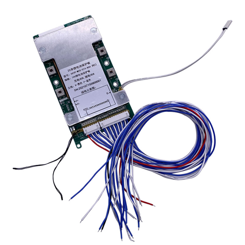 M20-014-A04锂电池保护板 20串74V同口均衡温控储能三元锂保护板