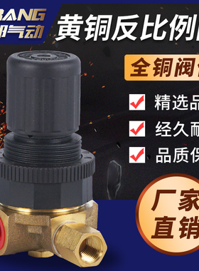 开山复盛红五环螺杆空压机黄铜反比例阀PRNE压力调节器容调阀