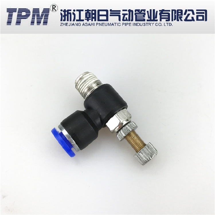 朝日气动TSL4-M5调速节流阀TSL6-01TPM牌TSL8-021/4 TSL10-031/2