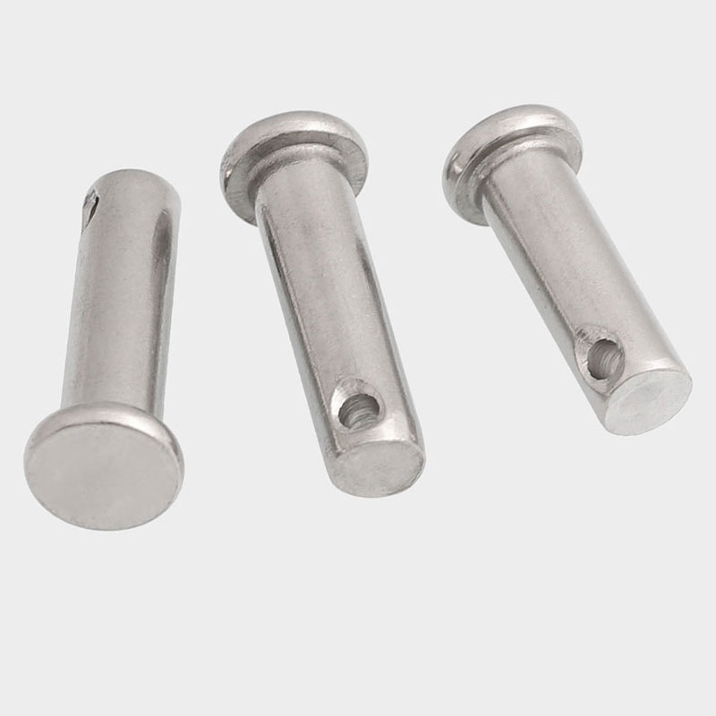 不锈钢销轴平头带孔圆柱