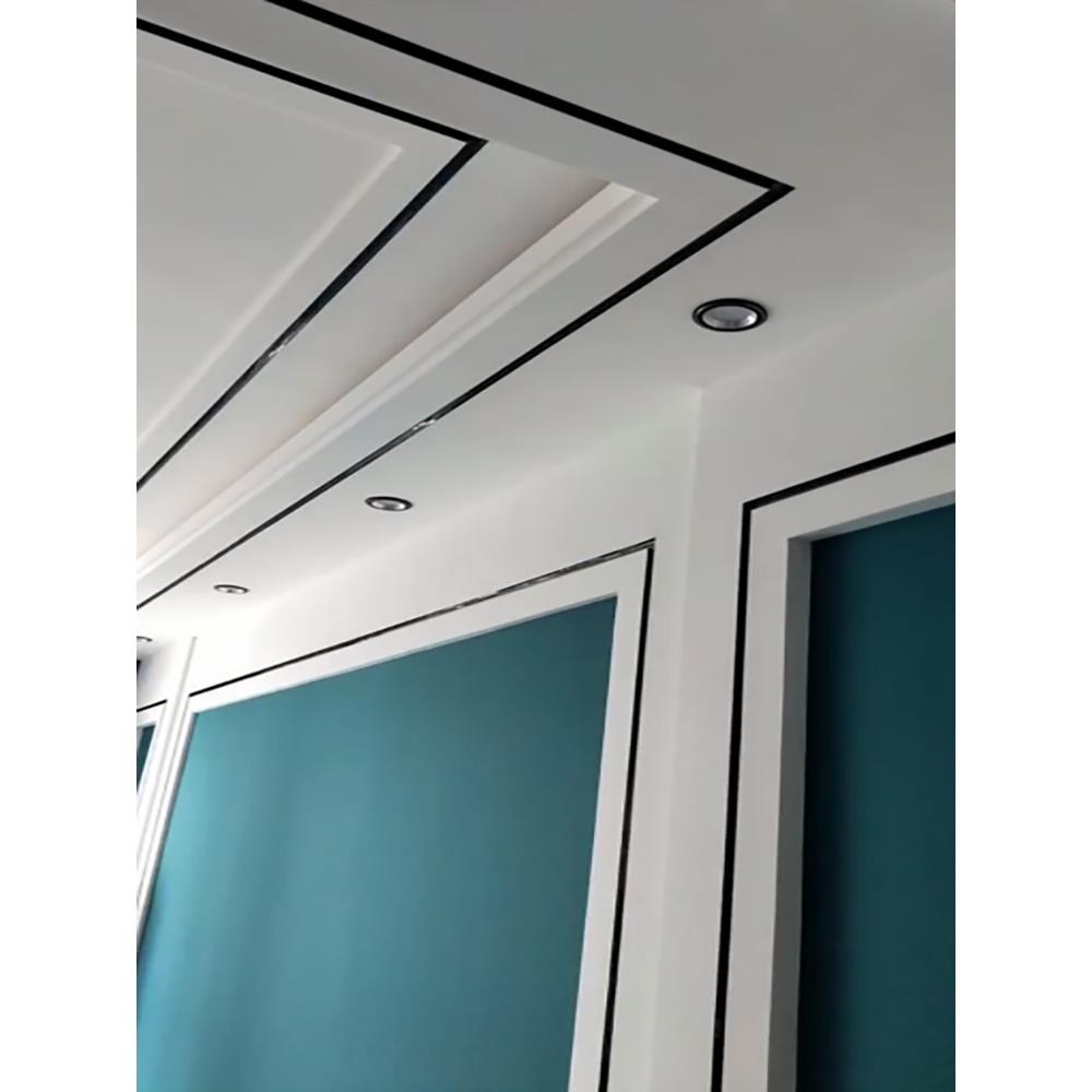 欧式pvc软线条黑色平板装饰条自粘背景墙边框造型石膏线条吊顶线