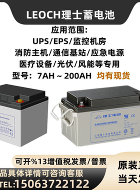 LEOCH理士蓄电池DJW/DJM12V7AH18A20A24A38A40AH65A100A120A150AH