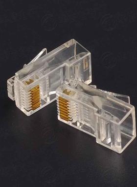 RJ45 8P8C水晶头RJ112芯/4芯电话水晶头6P2C/6P4C电话线4芯电话头