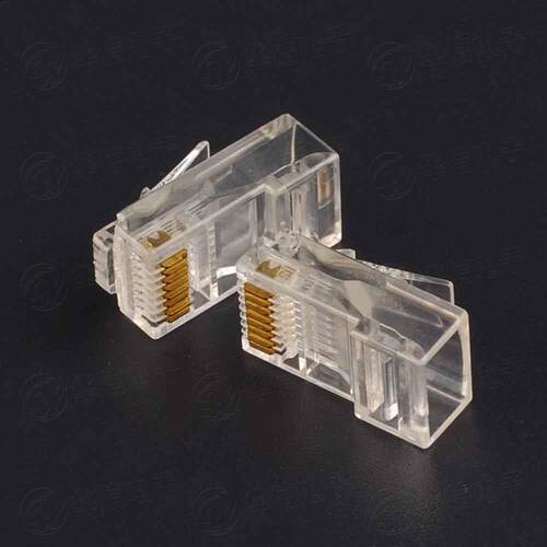 RJ45 8P8C水晶头RJ112芯/4芯电话水晶头6P2C/6P4C电话线4芯电话头