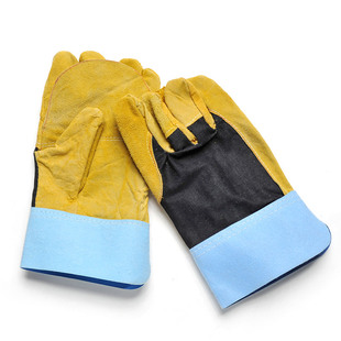 牛皮电焊手套 焊工手套 劳保手套 耐磨 海员手套 加托电焊手套