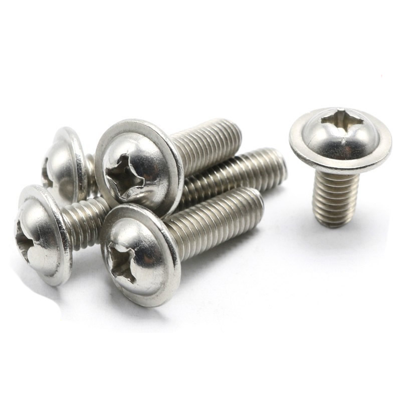 带垫螺丝不锈钢十字圆头