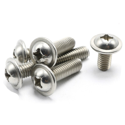 带垫螺丝不锈钢十字圆头