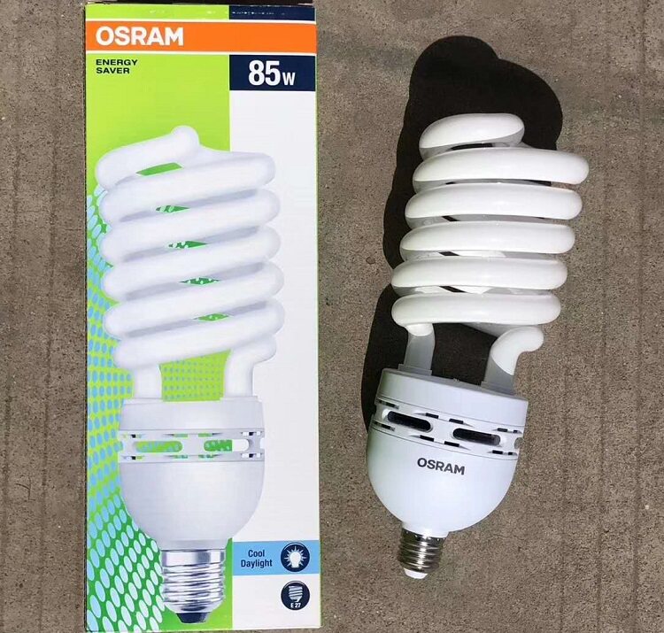 OSRAM欧司朗节能灯螺旋65W85W105W 长寿型大功率螺旋型节能灯E27