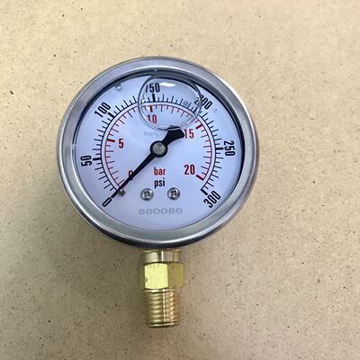 耐震压力表 NY-63I 0-300psi 20bar 直径63-68mm 螺纹npt1/4 立式
